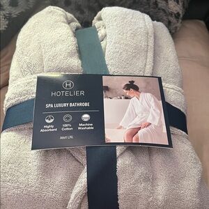 Kohl's Soft Cotton Bathrobe in Gray